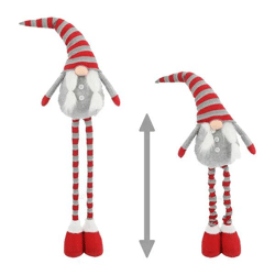 Strick-Wichtel Udo mit Teleskopbeinen, höhenverstellbar bis 140 cm - Anpassbare Dekofigur