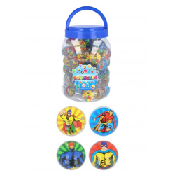 Superhelden-Balldüsen – 3,3 cm Durchmesser, 4 verschiedene Farben – Spielzeug für Kinder