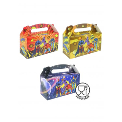 Superhelden-Brotzeitbox, 22,5 x 9,5 x 12 cm, 3 Designs, Kinder Brotzeitbox