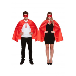 Superhelden-Kostüm für Erwachsene in Rot, Einheitsgröße – Verkleidung für Partys