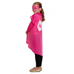 Superhelden-Kostüm für Kinder, Rosa, Einheitsgröße – Kostüm für Jungen & Mädchen