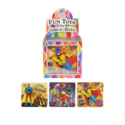 Superhelden-Puzzle, 13cm x 12cm, 3 verschiedene Motive - Spannendes Legespiel für Kinder