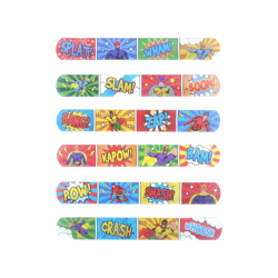 Superhelden-Snap-Armbänder, 22x3 cm, 6 verschiedene Designs – Spannende Helden-Armbänder für Kinder