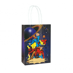 Superhelden-Tragetasche mit Griff, 14x21x7 cm, Kinder-Geschenkbox