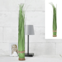 Synthetisches Kleines Grasbüschel mit Naturjuteseil, S, 5x42cm