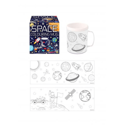 Tassen-Set 2-teilig, verschiedene Designs, Farbraum-Thema - Kreatives Geschirr