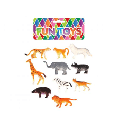 Tierfiguren-Set Dschungeltiere, 4-6 cm – Spielzeug für Kinder