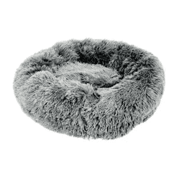 Tierkissen: Kleines Rundes Graues Kissen für Hunde & Katzen, Ca. 50cm Durchmesser, Gemütliches Haustierkissen