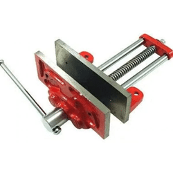 TISCHLERSCHRAUBSTOCK: Hochwertiger Tischler-Schraubstock | Robuste Werkbank-Zwinge | Präzise Spannvorrichtung für Holzarbeiten