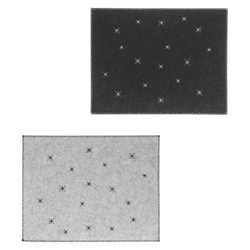 Tischset aus Filz mit gestickten Sternen - 2er Set, 45x35cm, Stilvolle & Robuste Tischunterlage