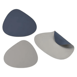 Tischset PVC Stone, Blau/Grau – Moderne Tischmatte | Stilvolle PVC Stone Tischdekoration