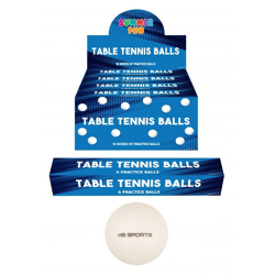 Table tennis balls, 4 cm, 6 per box - High quality for competition and leisure