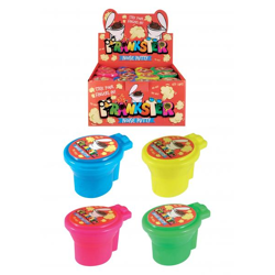 Toiletten-Geräuschschleim, 27G, 5x5 cm, 4 sortierte Farben – Spaß & Gag-Artikel