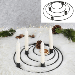 Top-Angebot: Elegante schwarze Adventskranzringe, 30 cm Durchmesser – Jetzt entdecken