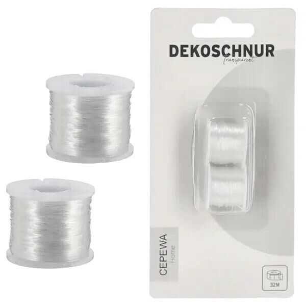 Transparente Deko-Schnur, ca. 32 Meter &ndash; Vielseitig & Unauff&auml;llig