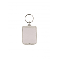 Transparenter Fotohalter-Schlüsselanhänger 3,5 x 4,5 cm | Transparenter Schlüsselanhänger mit Fotorahmen