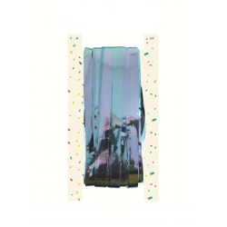 Türvorhang In Blau, Folie, Geschnitten 92X244 Cm - Dekorative Raumtrennung