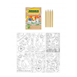 Umweltfreundlicher Malset-Dschungel, A6, 14x10 cm - Öko Farben & Zeichenblock