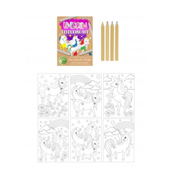 Umweltfreundliches Einhorn-Formenset A6, 14x10 cm, umweltfreundliche Materialien und Papier