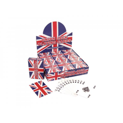 Union Jack Spielkarten, Kunststoffbeschichtet, 9x6 cm, Wasserdicht und langlebig
