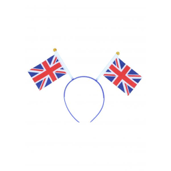 Union Jack Stirnband, UK-Flaggen-Design, 9 cm x 6 cm, patriotisches Accessoire