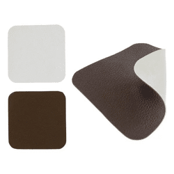 Untersetzer PVC, ca. 10x10cm, Braun/Creme – Stilvolle Tischmatte | Strapazierfähige PVC-Getränkeuntersetzer