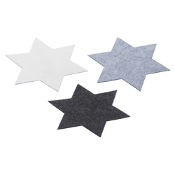Untersetzer Stern, 3er-Set, groß, 30cm Durchmesser - Dekorativer und praktischer Tischschutz