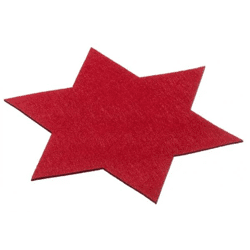 Untersetzer Stern, rot, groß, 30cm Durchmesser - Stilvolles und praktisches Tischzubehör