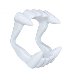 Vampirgebiss - kinderfreundlich - passend für Kinder - stabil & unbedenklich - Vampirzähne Gebiss Dracula Vampir zum Aufstecken