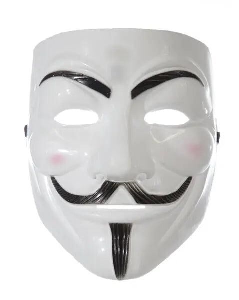 Vendetta-Maske &ndash; Anonymus-Stil, ikonisches Design, Einheitsgr&ouml;&szlig;e