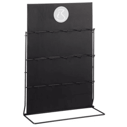 Verkaufsdisplay, Tresenhalterung, schwarz, 15 Haken