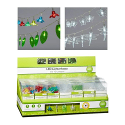 Verzaubernde Sommer LED Lichterkette, 10er Pack, 4/s, mit Testmodus