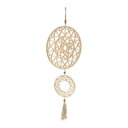 Wanddeko Ornament, gold, 90 cm hoch – Eleganter Akzent | Stilvolle, moderne Wandkunst