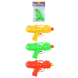 Wasser-Pistole 17cm, 3 sortierte Farben - Kinderspielzeug für Draußen und Pool-Spiele