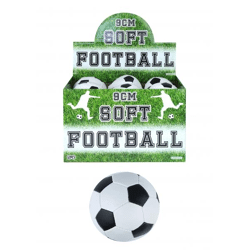 Weicher Fußball - 9 cm, Schwarz/Weiß