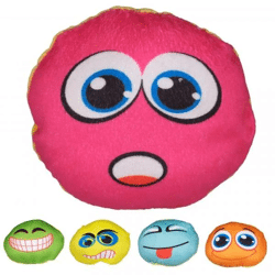 Weiches Plüschkissen mit Smiley-Motiv, 15 cm groß