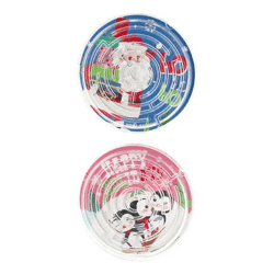 Weihnachtliche Geduldsspiele, 2er Set, Durchmesser 7cm, Festliches Puzzle