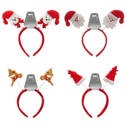 Weihnachtliche Haarreifen, 4er-Set mit Verschiedenen Motiven, Festlich Sortiert