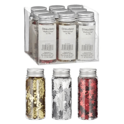 Weihnachtliche Streudeko - 25g Festliche Zuckerstreusel, Edle Dekoration für Plätzchen & Kuchen