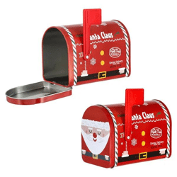 Weihnachtlicher Briefkasten XMAS, Festliche Postaufbewahrung, 12,8x9,8 cm