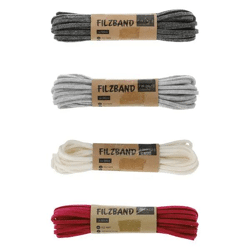 Weihnachts-Filzband - 4er Pack, Je ca. 500cm, Festliche und Dekorative Schleifen