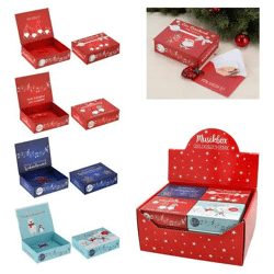 Weihnachts Geldgeschenk Musikbox – Festliche Geldverpackung, 4er Set, ca. 11x9cm, Einzigartiges Geschenk