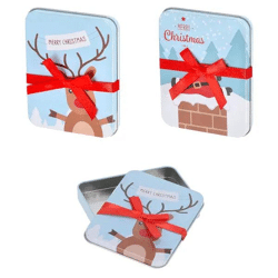 Weihnachts-Geschenkdose 11,5cm x 9cm - Perfekte festliche Verpackung für kleine Geschenke