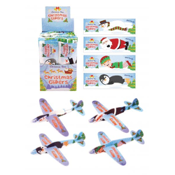 Weihnachts-Gleitflieger, 17 cm, 4 verschiedene Designs - Spielzeug für Festtage