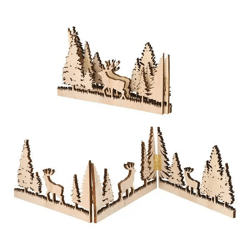 Weihnachts-Silhouette Zauberwald, 50 cm breit – Festliche Dekoration | Lichtdisplay