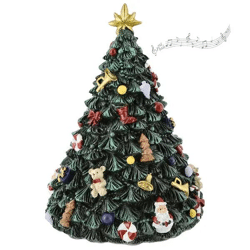 Weihnachtsbaum Spieluhr, Festliche Melodien Dekor, 17 cm Höhe