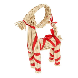 Weihnachtsbock, Stroh, L, ca. 33cmH