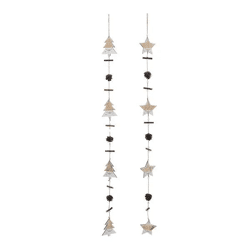 Weihnachtsgirlande, 2er-Set, je 115cm - Festliche Raumdekoration