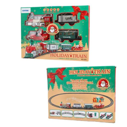 Weihnachtszug-Set mit Licht und Ton, 24 Teile - Festlicher Expresszug