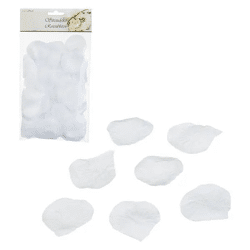 Weiße Rosenblüten Streudeko, 150 Stück - Elegante Tischdekoration